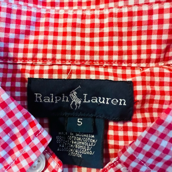 Ralph Lauren polo check shirt size 5. Looks like new - Picture 4 of 6